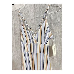 Stripped Pant Romper